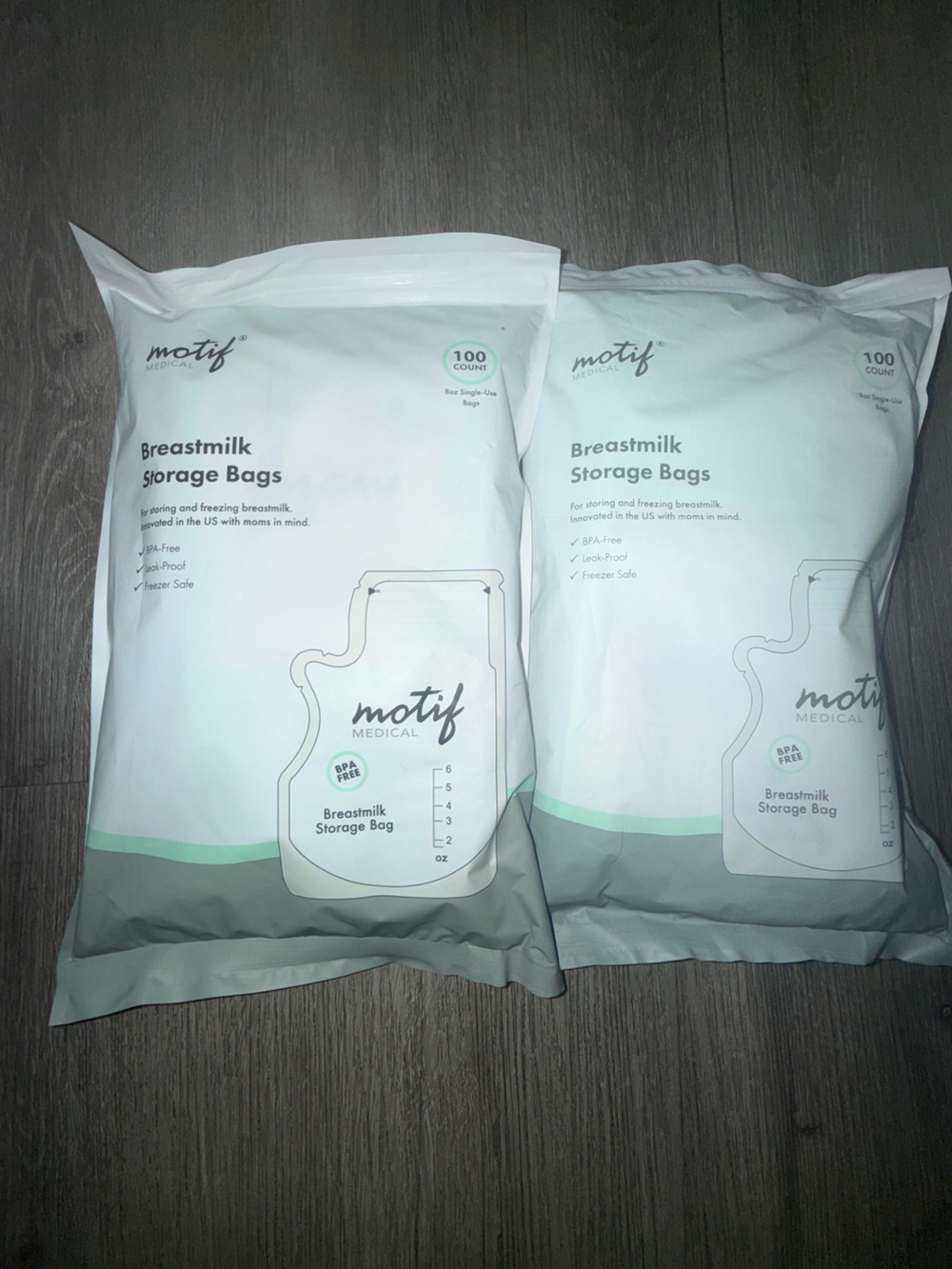Motif Medical Breastmilk Storage Bags - 200 Count